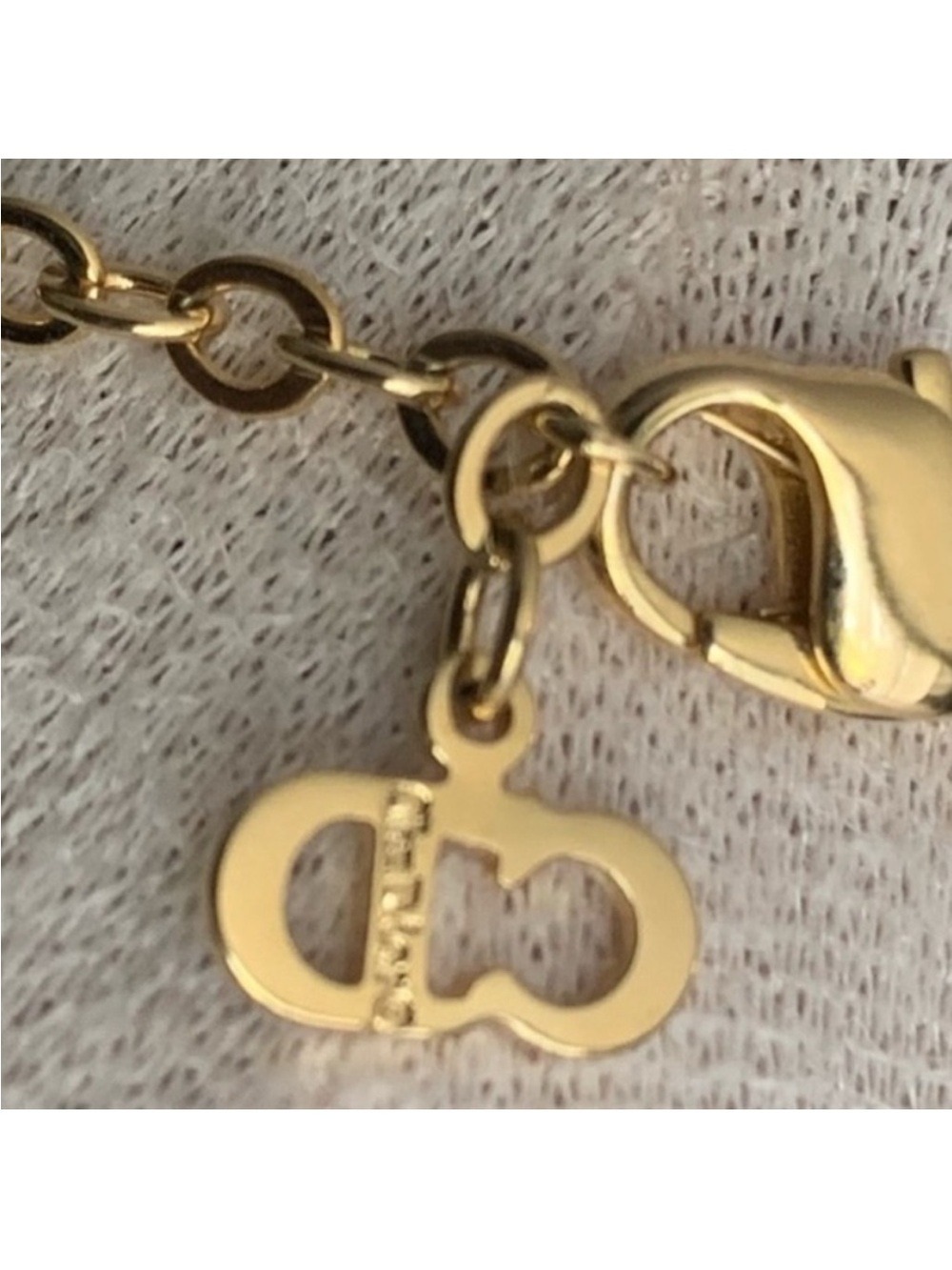 Christian DIOR Floral Necklace Authentic Gold and Silver Vintage - Picture 4 of 7